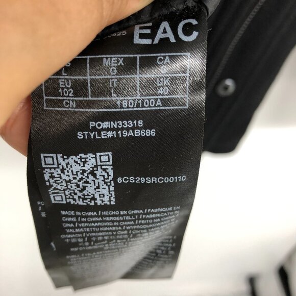 Guess Black Wool Blend Duffle Coat size L - Picture 12 of 16